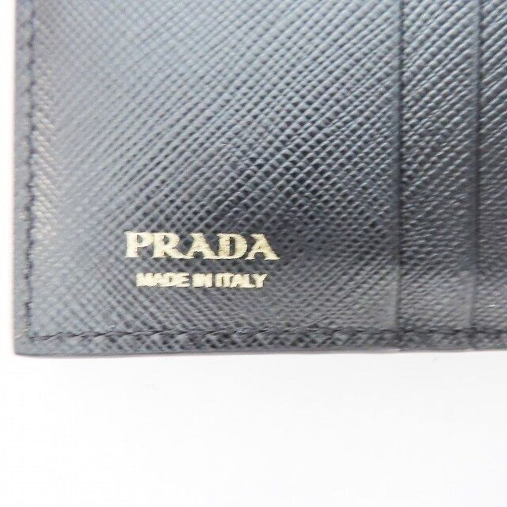 Auth Prada - Black Leather Bifold #79291P32B - Picture 5 of 7